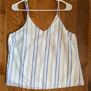 Woman’s large striped tank Japna brand.